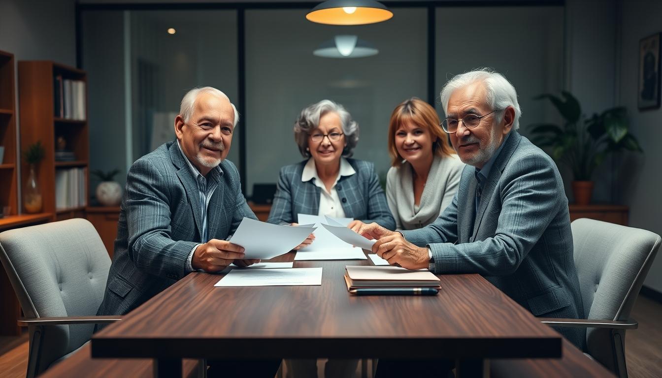 Business agreement signing